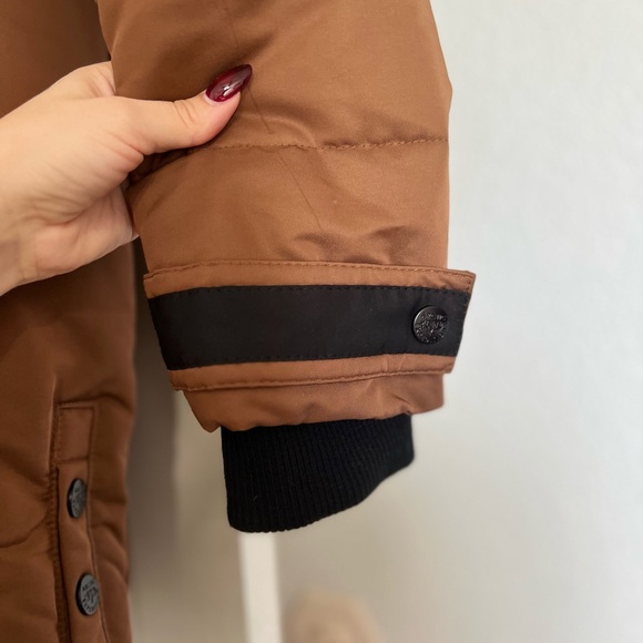 Arctic Expedition Down Parka With Side Snaps in the Color Dark Roast - Picture 5 of 16